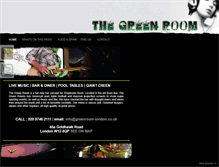 Tablet Screenshot of greenroom-london.co.uk